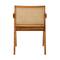 Brown Teak Wood Modern Accent Chair, 20" x 19" x 30"
